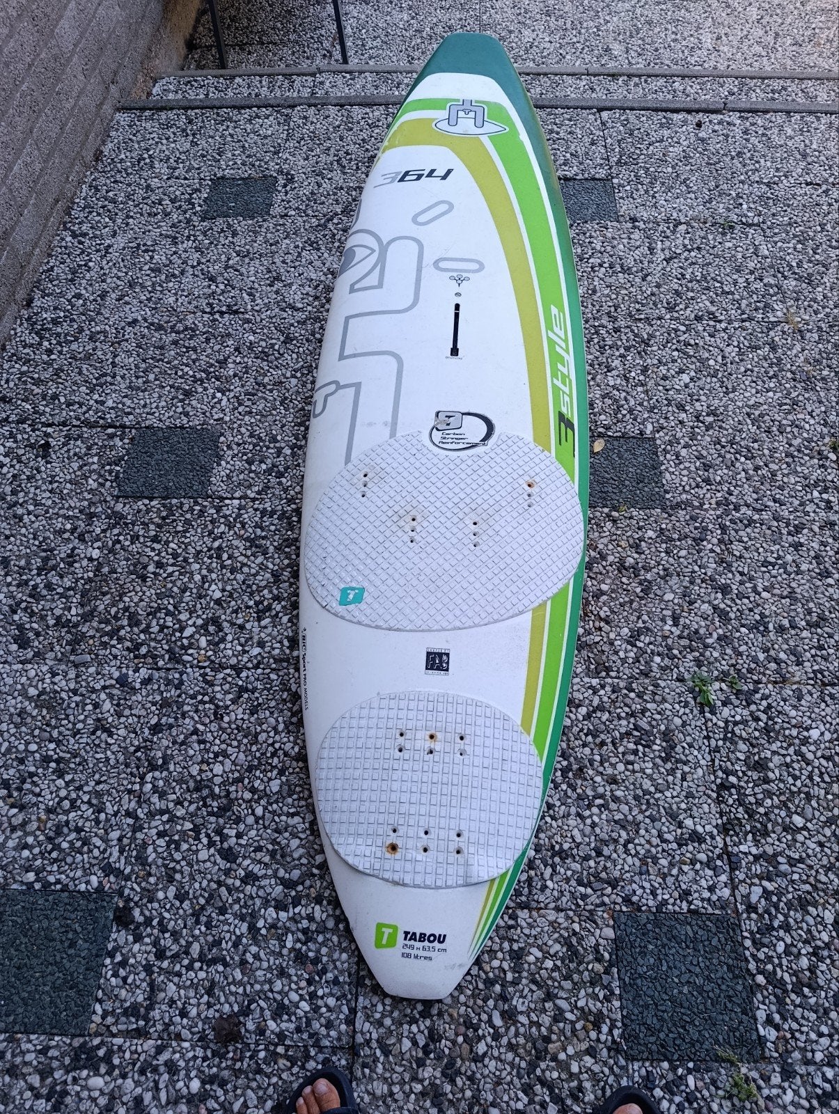 tabou 3s 64, Watersport en Boten, Ophalen of Verzenden, Gebruikt, Plank