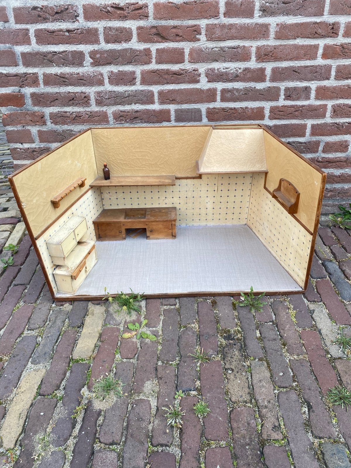 Antiek houten keukentje - Poppenhuis, Ophalen