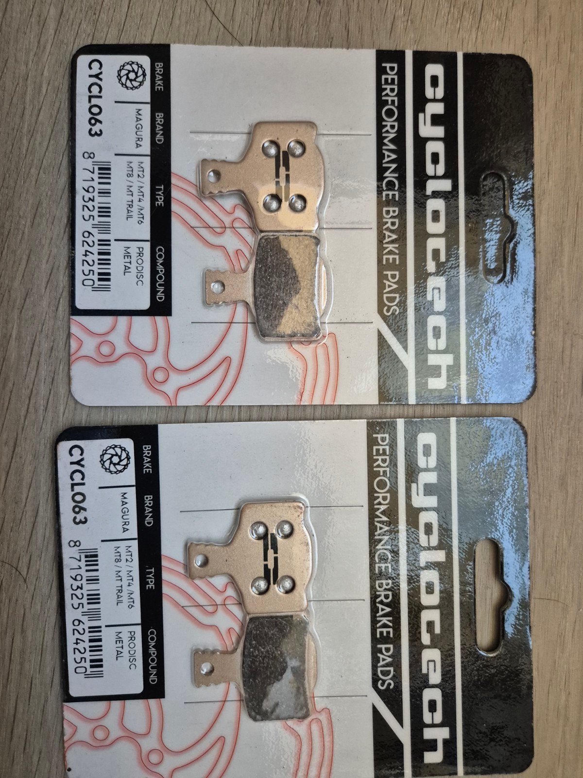 2x Cyclotech Performance Remblokken Metal, Fietsen en Brommers, Remmen, Overige materialen, Nieuw, Ophalen of Verzenden