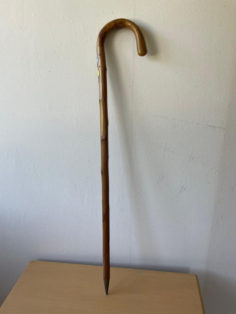 Wandelstok met schildjes, Ophalen, Zo goed als nieuw