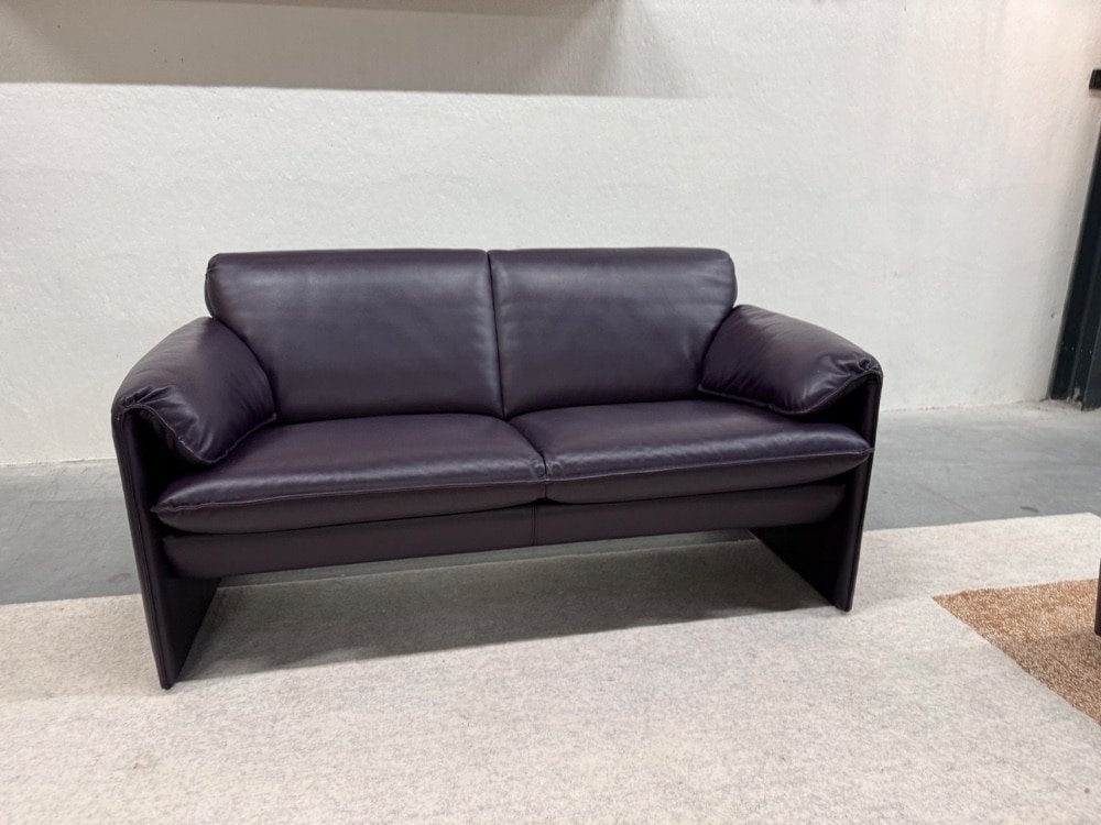 Leolux Bora Bora Bank 2 Zits Paars leer Design Poef 147, Info@leolux.nl, Tweepersoons, Ophalen of Verzenden, Rechte bank