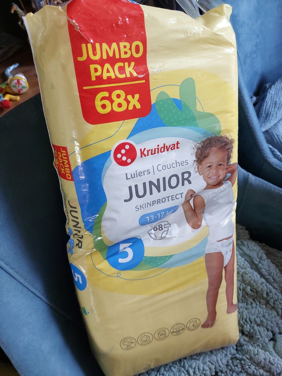 Nieuw pak Kruidvat luiers maat 5 (13-17 kg), Kinderen en Baby's, Ophalen, Nieuw