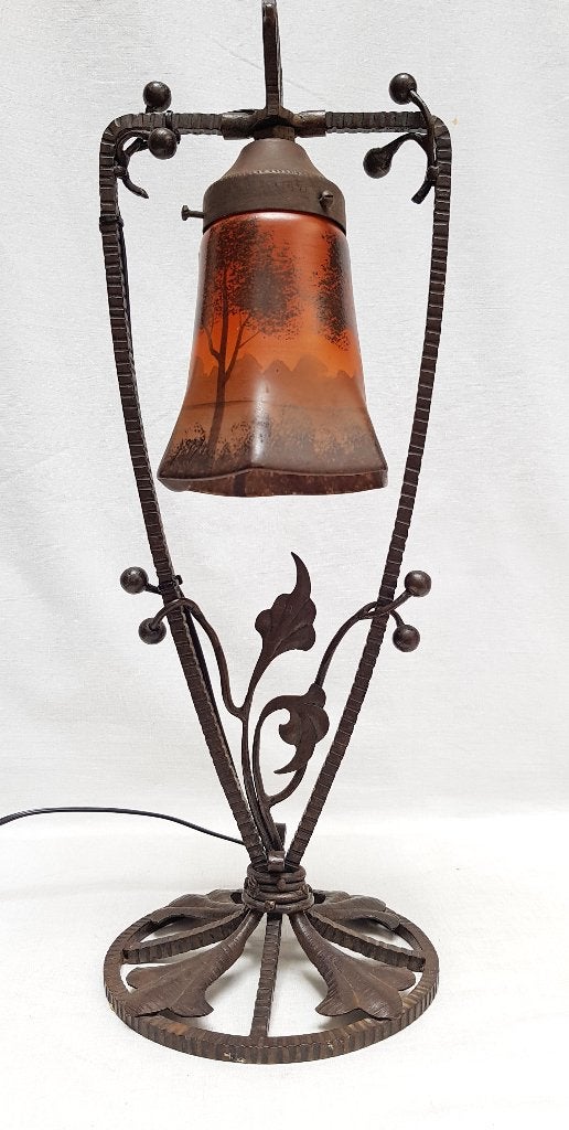 Art Nouveau Tafellamp - Josy., Antiek en Kunst, Antiek | Lampen, Ophalen of Verzenden