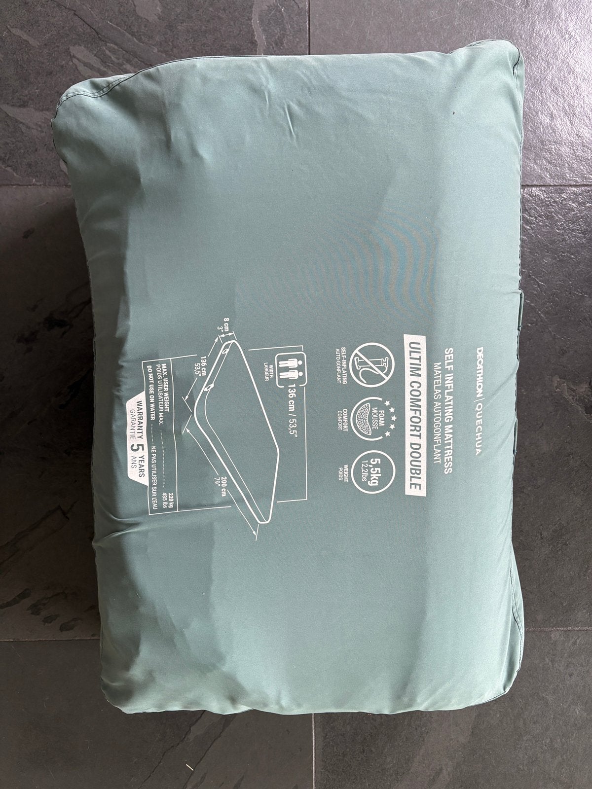 Twee persoons zelf opblazend camping matras, Ophalen, Zo goed als nieuw