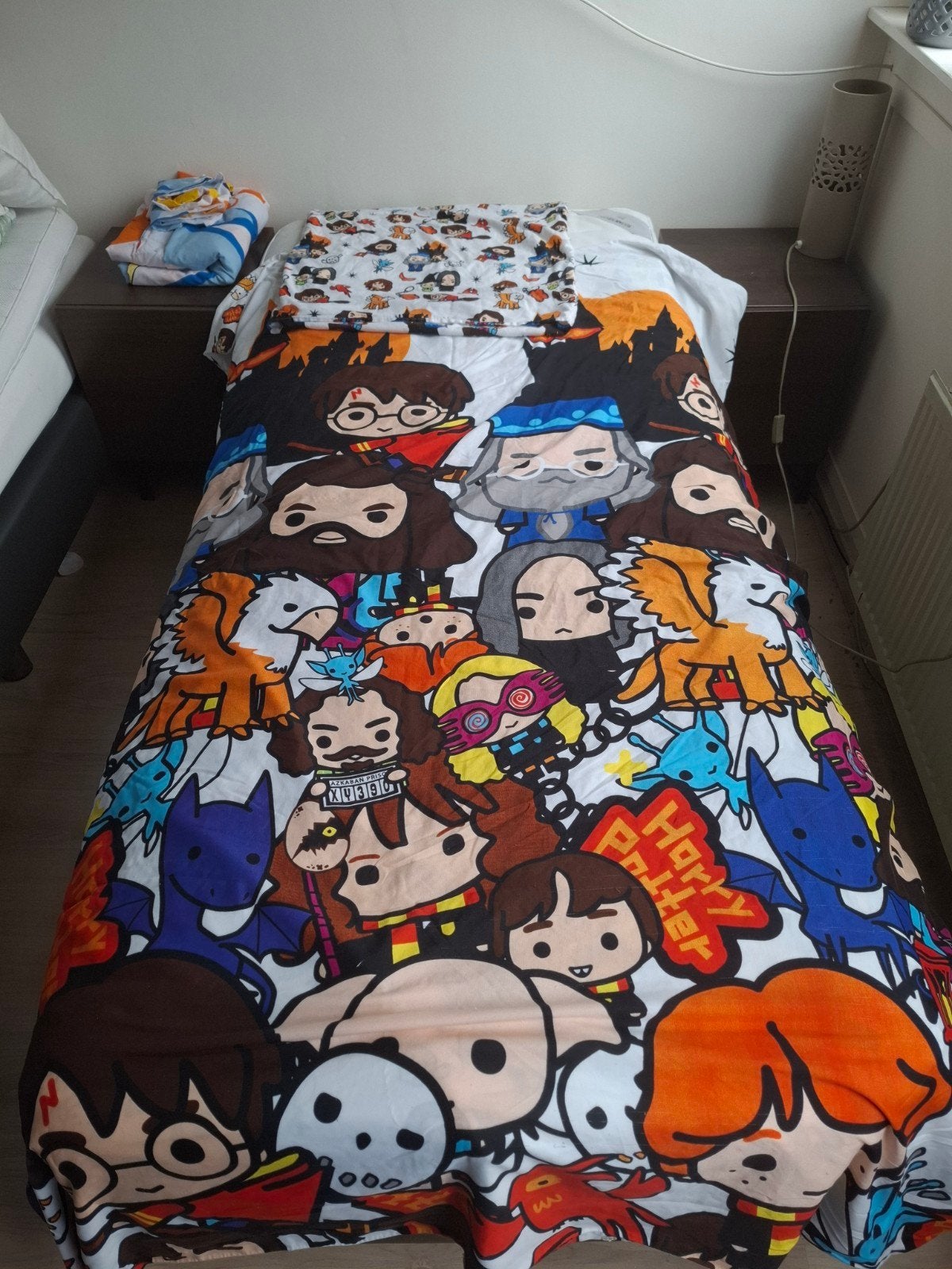 Harry Potter Dekbedovertrek - Eenpersoonsbed, Gebruikt, Overige merken, Ophalen of Verzenden, Wasbaar