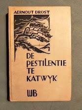 Fre Cohen bandontwerp voor "De Pestilentie te Katwijk" 1933, Boeken, Ophalen of Verzenden, Gelezen, Grafische vormgeving