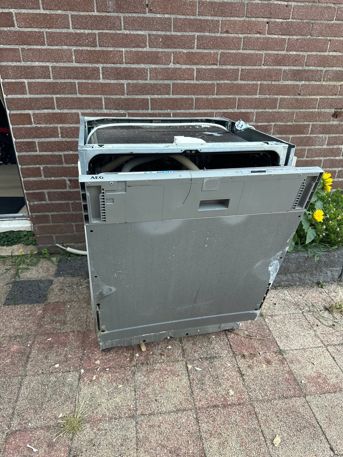 AEG vaatwasser - voor onderdelen of reparatie, Ophalen, 60 cm of meer, Inbouw, Niet werkend