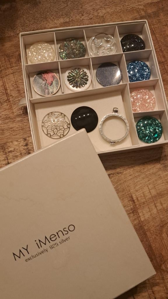 My Imenso 33 mm complete set met munten, Sieraden, Tassen en Uiterlijk, Ophalen of Verzenden, Zo goed als nieuw, Zilver, Zilver