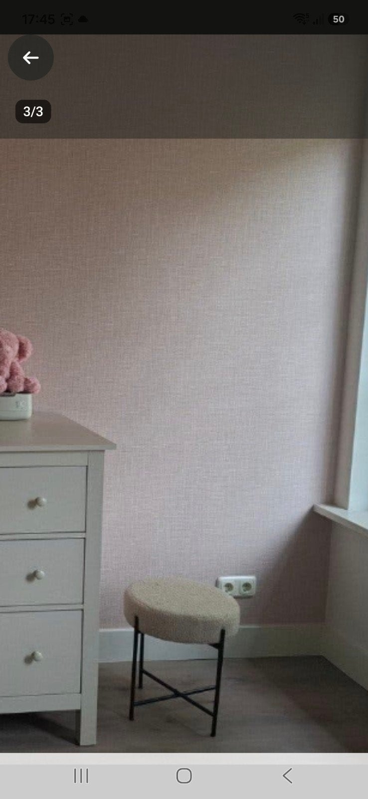 1 rol arte vinyl behang nieuw oud roze, Ophalen of Verzenden, Roze