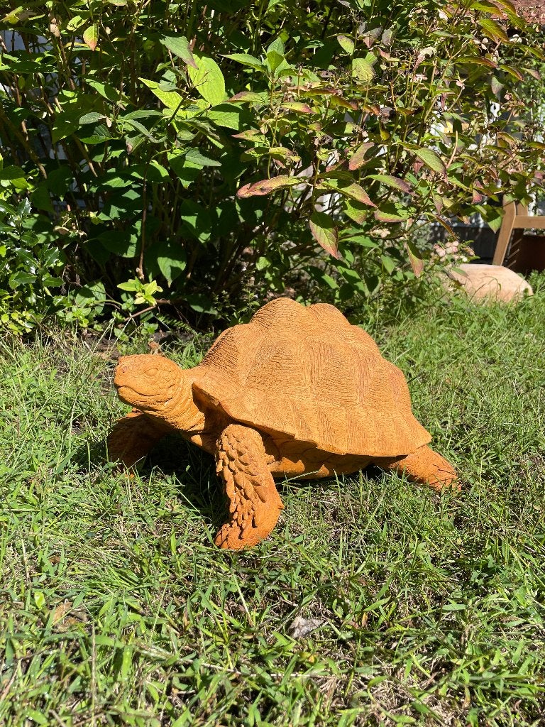 Beeld schildpad Roest, gazon, tuin, vijver, 40 cm, Tuin en Terras, Ophalen, Nieuw, Kunststof, Dierenbeeld