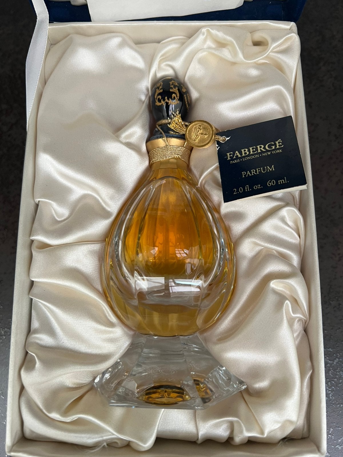 Faberge Parfum 60 ml GRACE zie foto’s, Verzamelen, Parfumverzamelingen, Ophalen, Zo goed als nieuw, Parfumfles