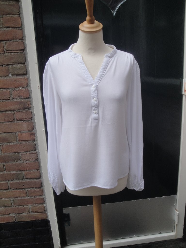 Witte blouse JACQUELINE de YONG maat L, Wit, Maat 42/44 (L), Ophalen of Verzenden, Zo goed als nieuw