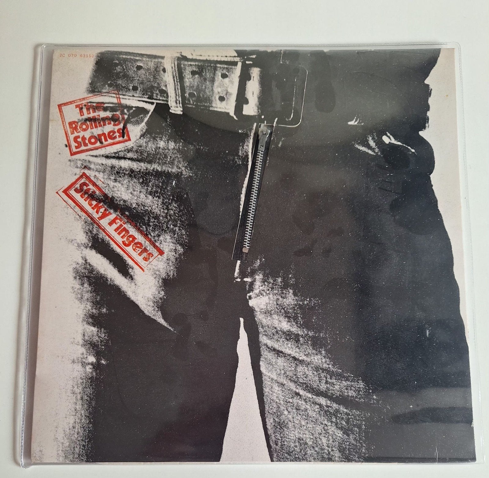 Rolling Stones sticky fingers 1980 Zipper hoes, Cd's en Dvd's, Verzenden, Zo goed als nieuw, Overige formaten