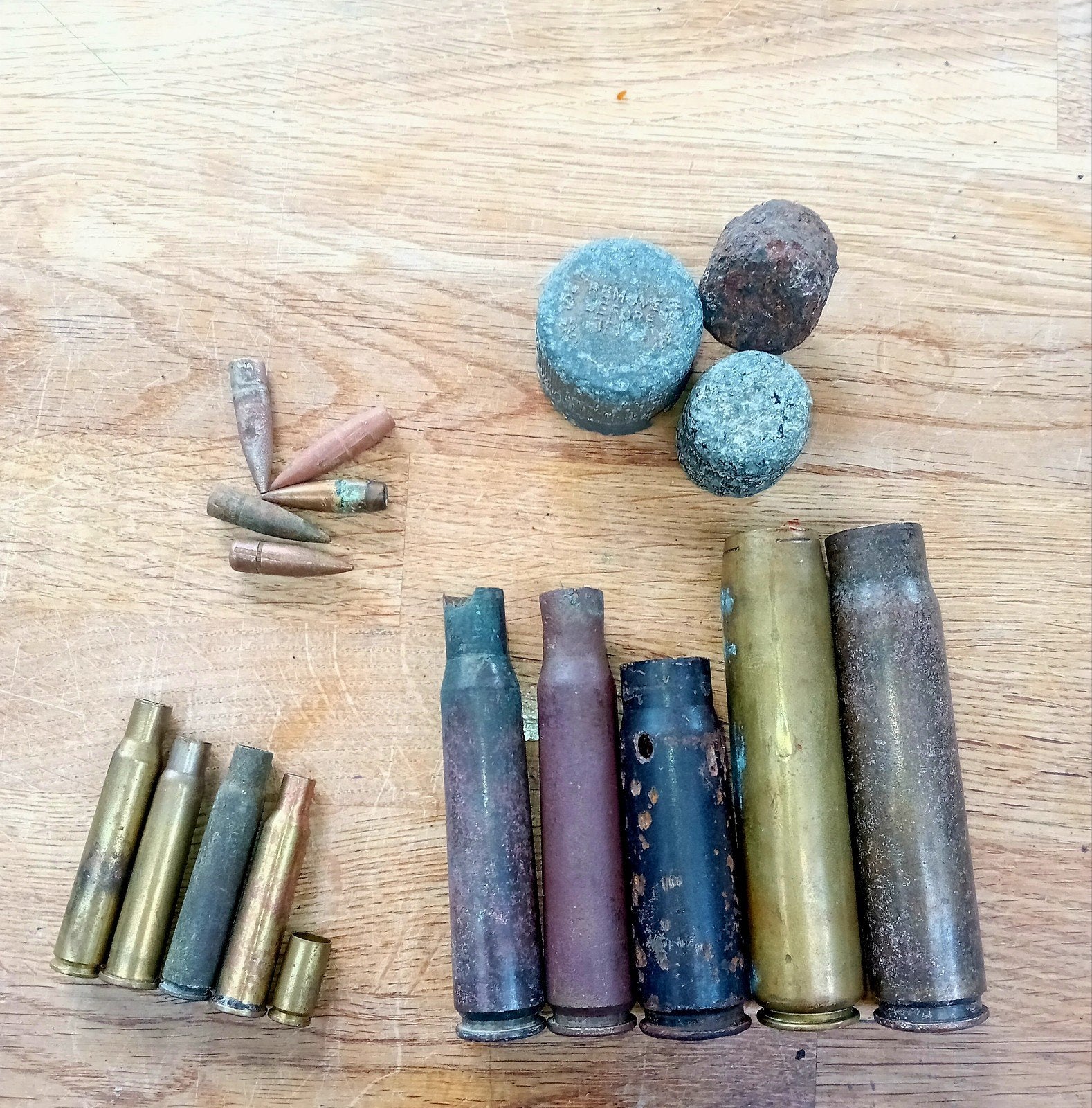 ​WO2 Militaria Set - 20mm Hispano, MG151, .50 BMG, Hembrug, Ophalen of Verzenden, Engeland, Hulzen of Bodemvondsten