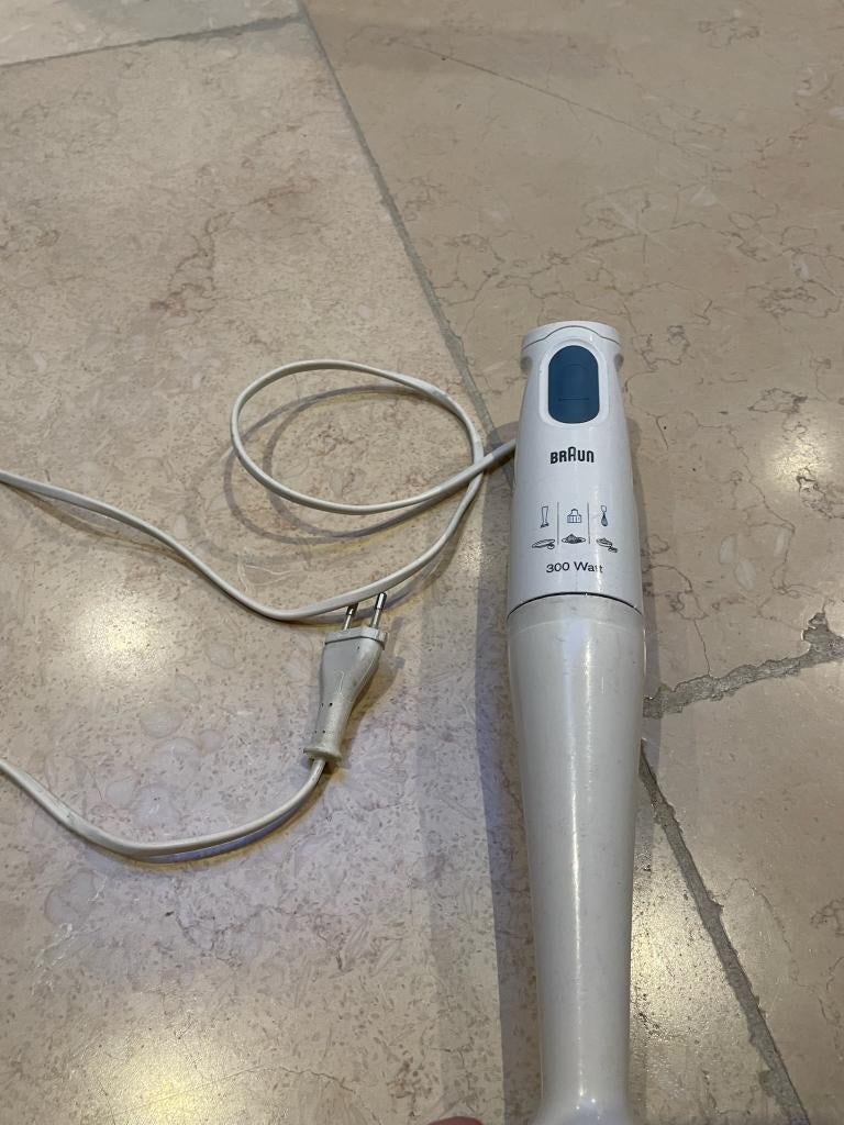 Staafmixer Braun 300 watt, 3 snelheden of meer, Ophalen of Verzenden, Zo goed als nieuw, Vaatwasserbestendig
