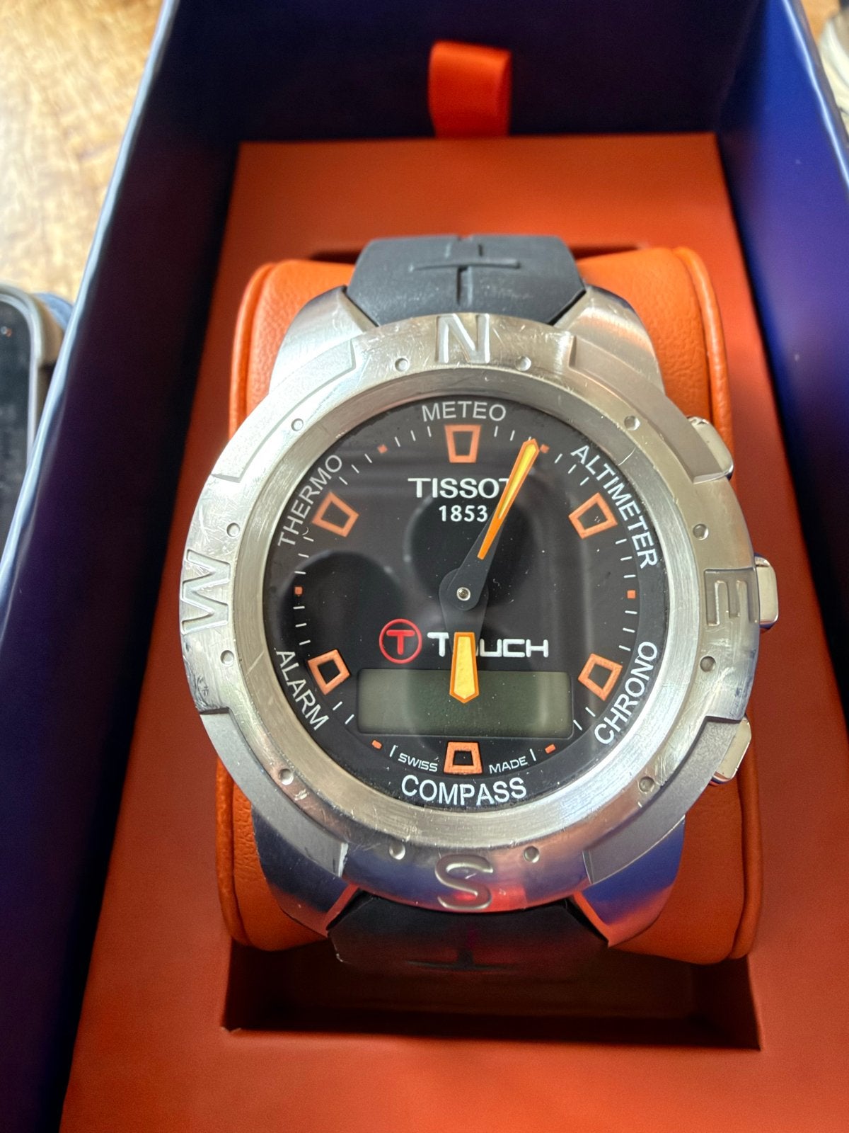 Tissot T-Touch horloge - Batterijen te vervangen, Overige merken, Gebruikt, Staal, Polshorloge