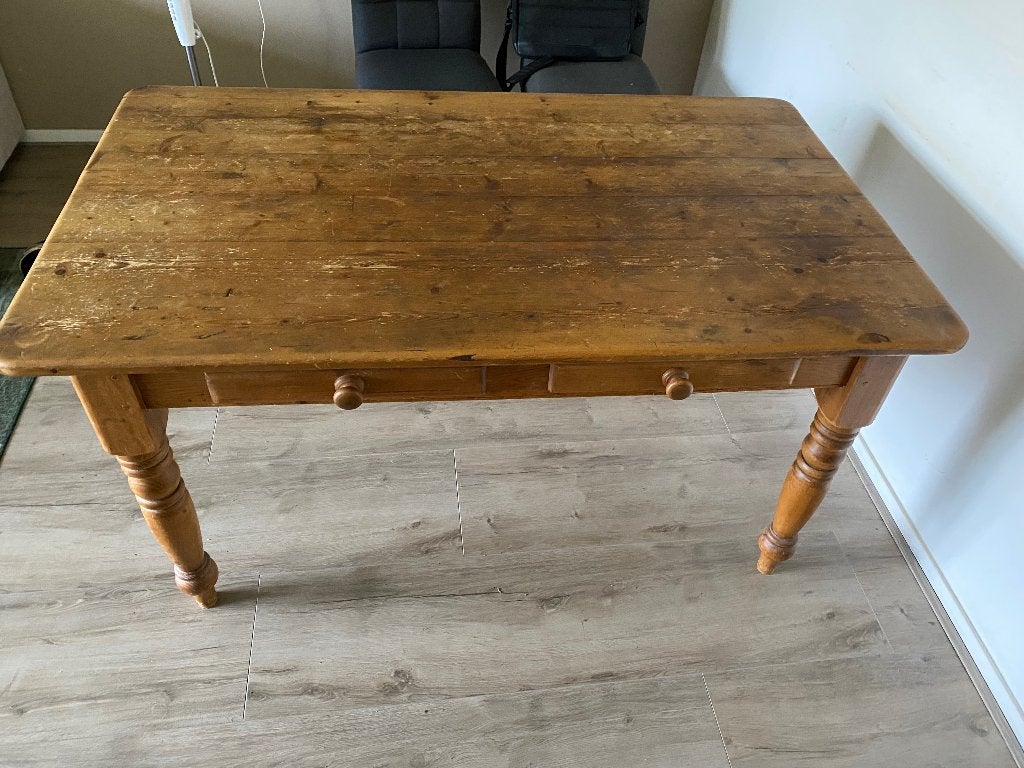 Tafel grenen/kaashout, Ophalen, Gebruikt, 100 tot 150 cm, 50 tot 100 cm