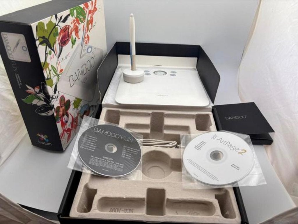 Wacom Bamboo Fun tekentablet compleet in goede staat, Ophalen of Verzenden, Gebruikt, Bedraad, Wacom Bamboo