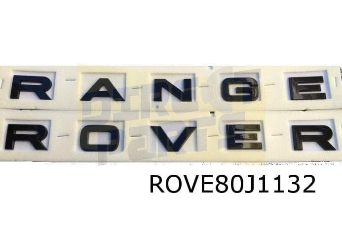 Emblemen tekst voor Range Rover Evoque ''Range" + "Rover'' v, Land Rover, -, Verzenden, -
