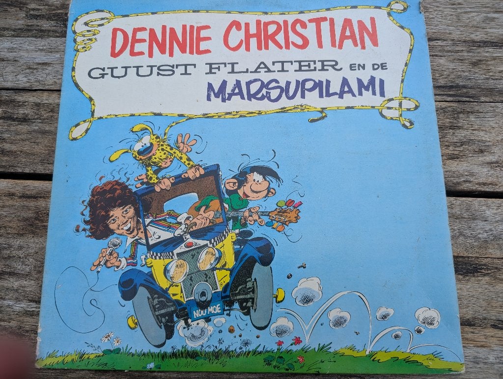 Lp - Dennie Christian - Guust Flater en de Marsupilami, Cd's en Dvd's, Film en Theater, Ophalen of Verzenden, Zo goed als nieuw