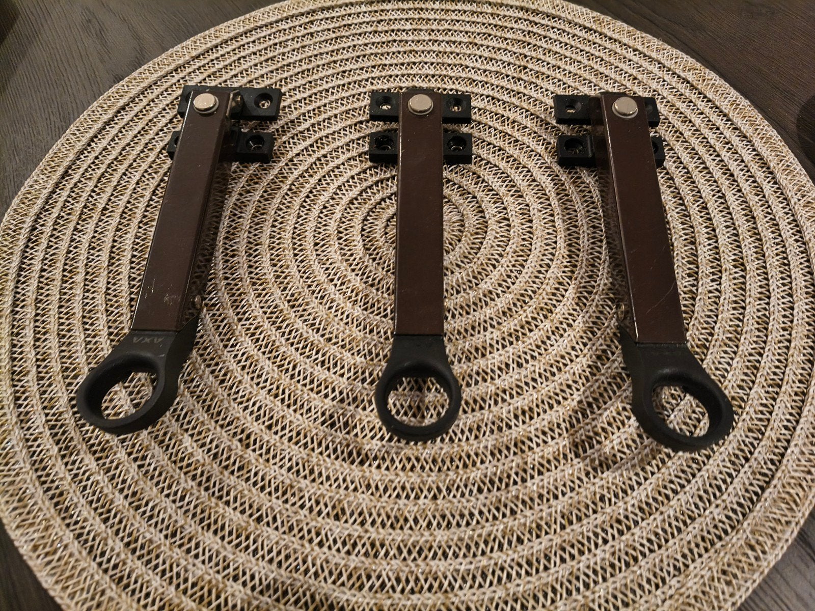 3 Axa Combi raamuitzetter Axaflex bruin/zwart 180mm, Ophalen of Verzenden, Zo goed als nieuw, Overige materialen, Overige typen