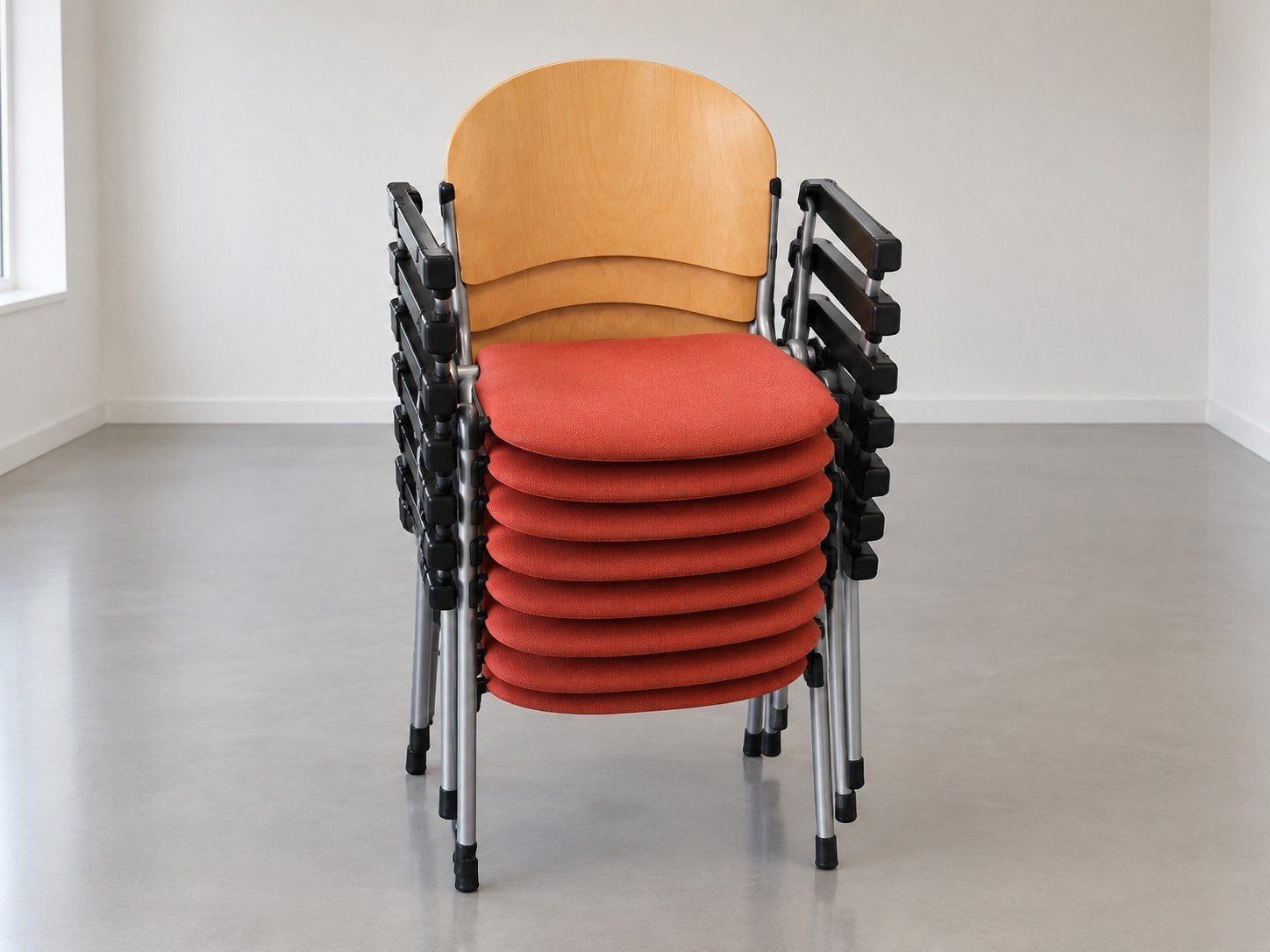 stapelbare stoelen uitzoeken €12,50 per stuk, ., Ophalen of Verzenden, Zo goed als nieuw, .