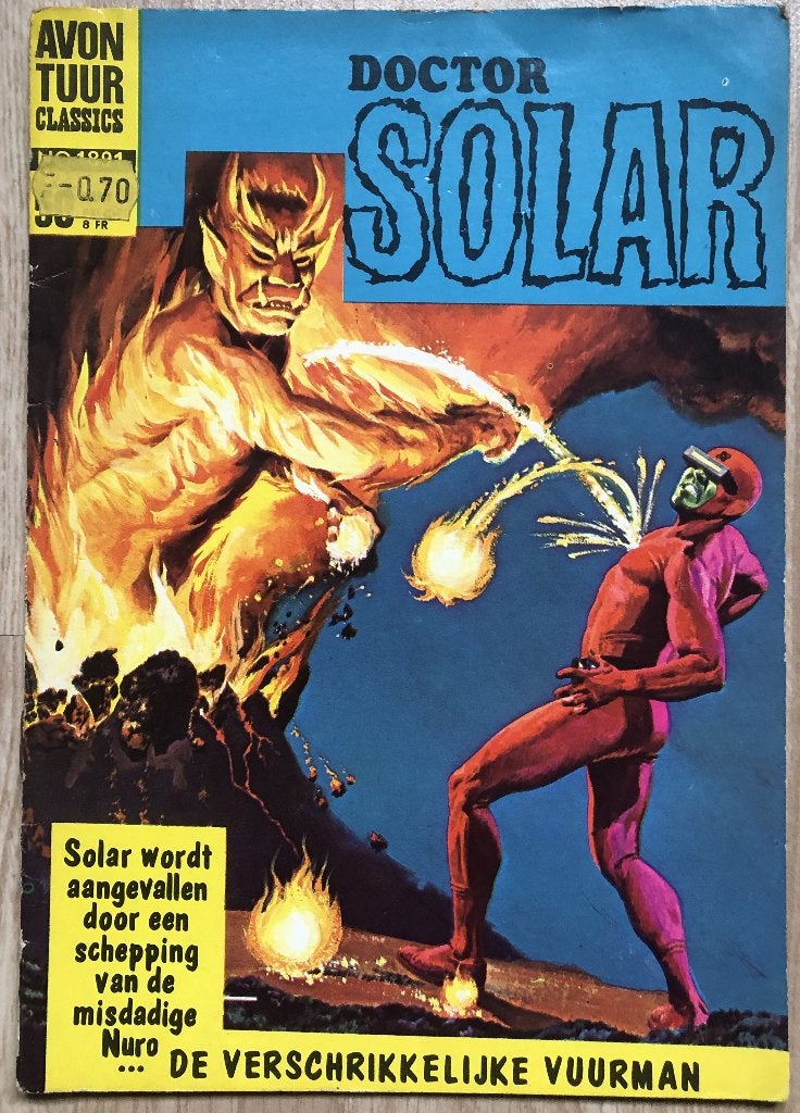 DOCTOR SOLAR - DE VERSCHRIKKELIJKE VUURMAN - 1968, Eén stripboek, Ophalen of Verzenden, Zo goed als nieuw