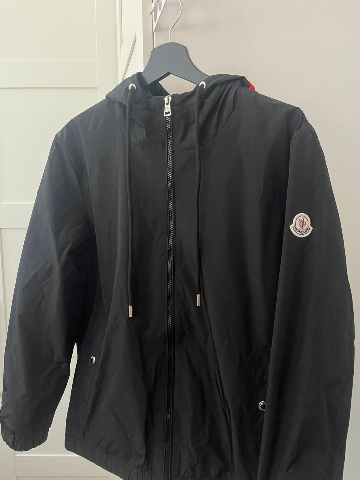 Moncler windbreaker zwart maat S, Ophalen of Verzenden, Zo goed als nieuw, Zwart
