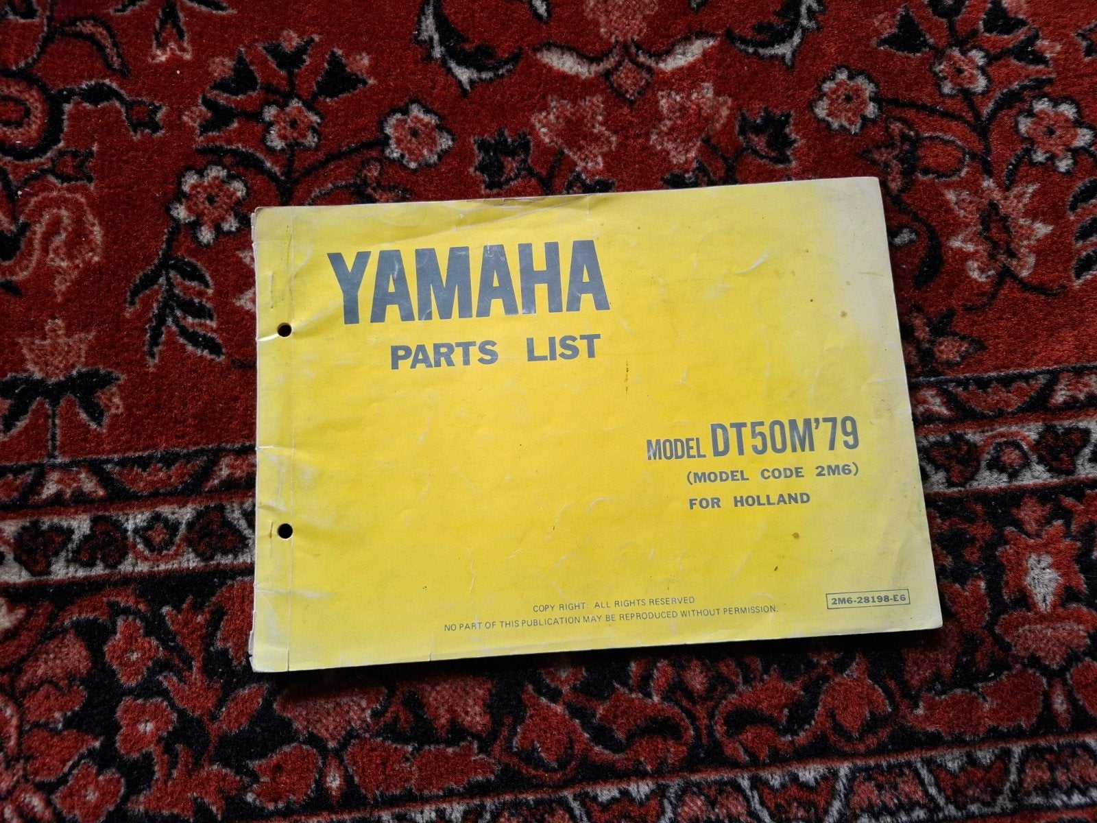 yamaha parta list dt50, Fietsen en Brommers, Ophalen of Verzenden, Gebruikt, Overige typen, Yamaha