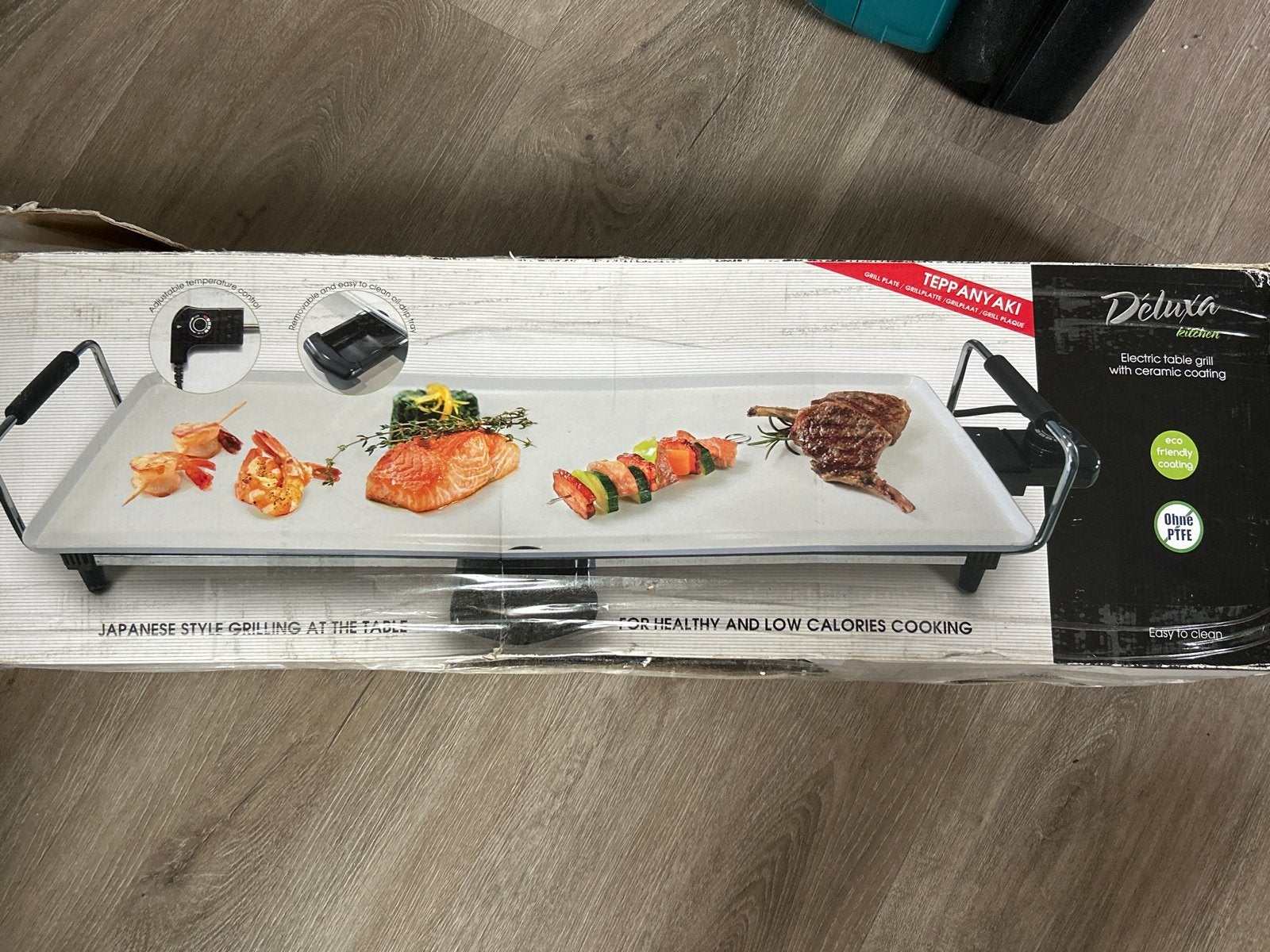 Deluxa Teppanyaki Grillplaat - Keramische Coating, Ophalen, Overige typen, Zo goed als nieuw, Metaal