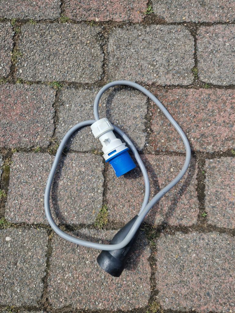 Verlengkabel CEE camping stekker, Ophalen of Verzenden, Gebruikt