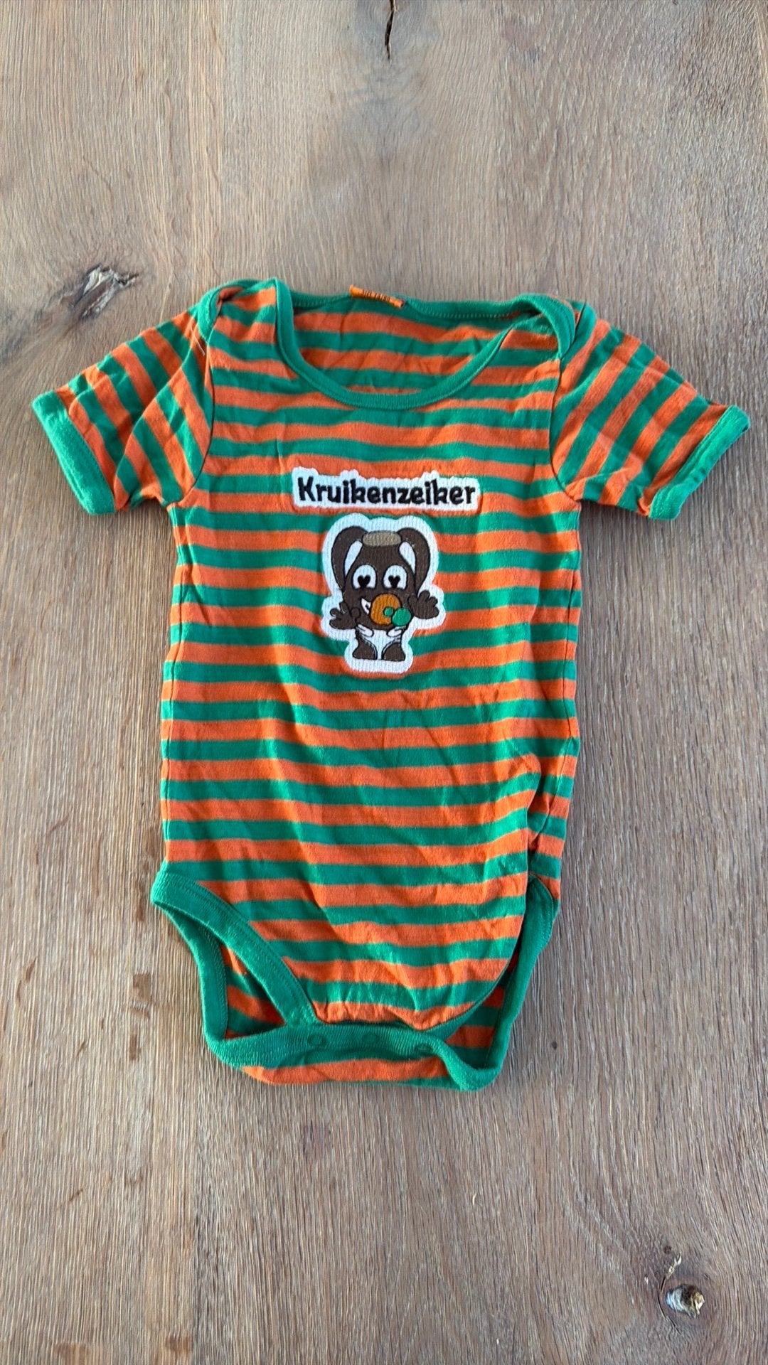 Kruikenstad romper kruikenzeiker 74/80, Ophalen of Verzenden, Zo goed als nieuw, Jongetje of Meisje, Nacht- of Onderkleding