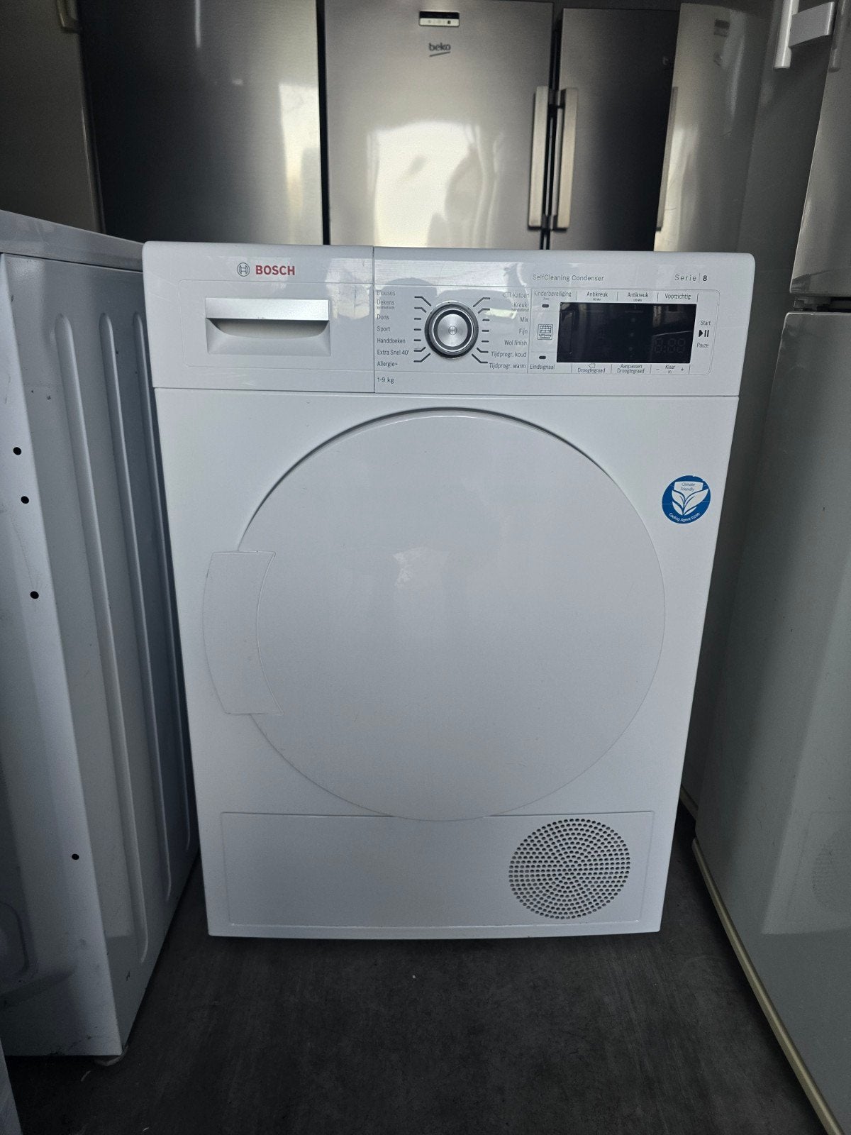 Keurige ruime Bosch Serie8 was-droogset! 9KG! Garantie!🚚✅️