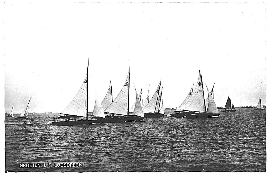 805253	Loosdrecht	NH 1966 gel in 78 Zeilboot	Gelopen, Ophalen of Verzenden, 1960 tot 1980, Ongelopen, Noord-Holland