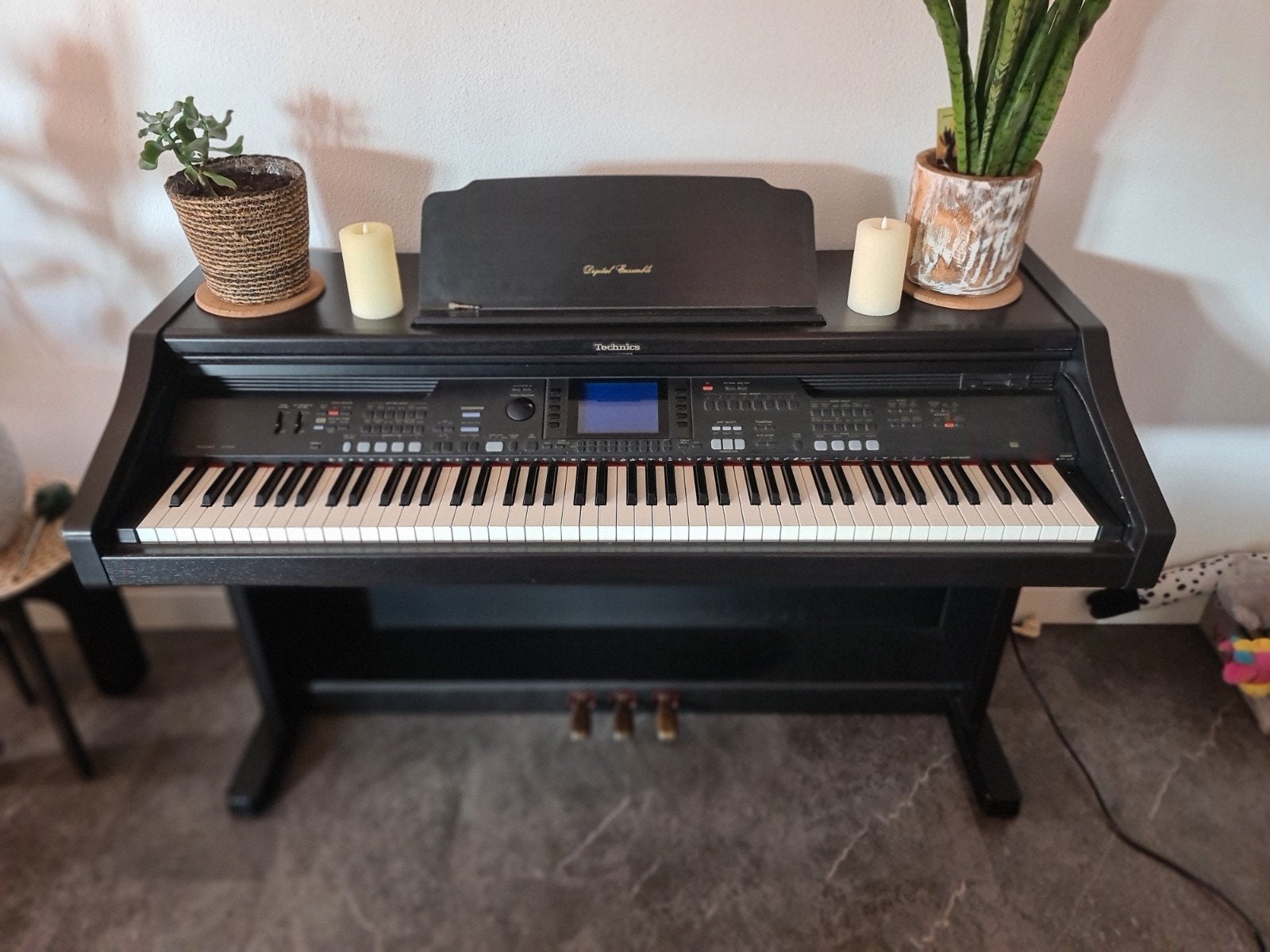 Technics Digitale Piano - Zwart, Zo goed als nieuw, Zwart, Digitaal, Ophalen of Verzenden, Zo goed als nieuw
