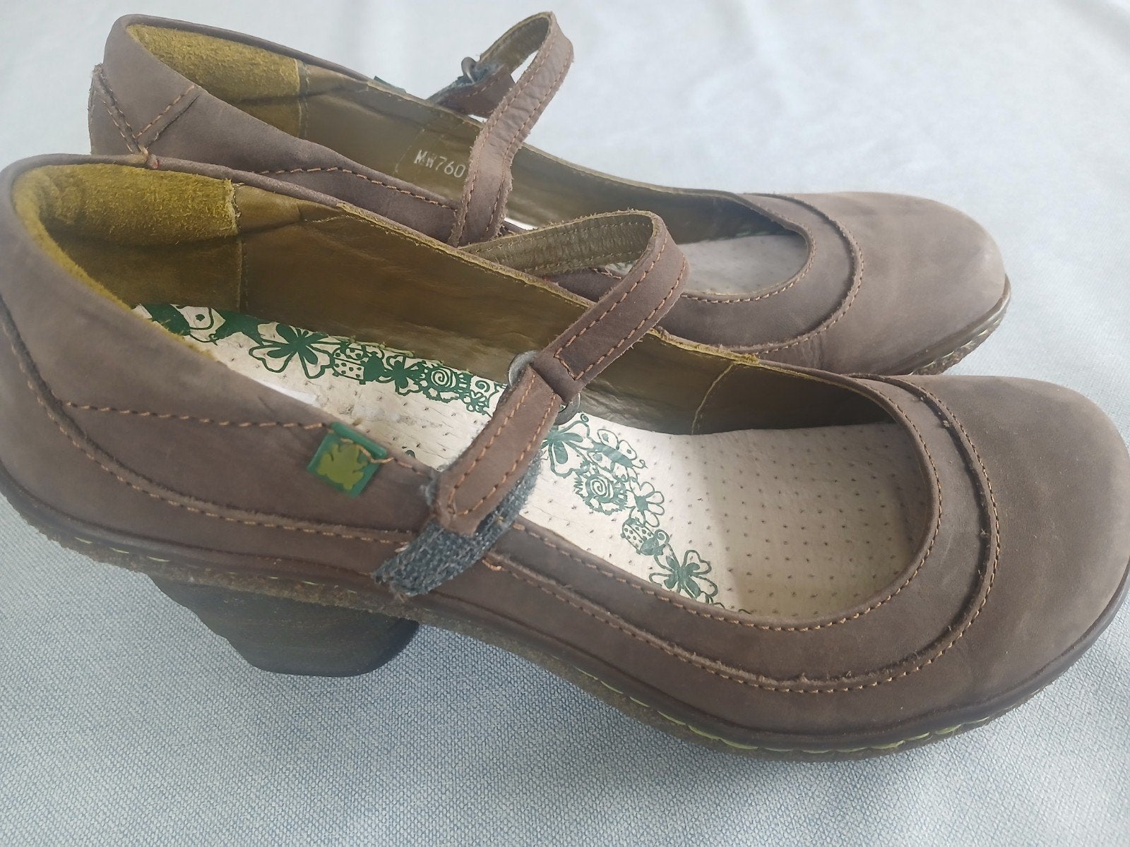 El Naturalista schoenen hak bandje Ballerina's - Bruin - Maa, Schoenen met lage hakken, Bruin, Zo goed als nieuw, El Naturalista