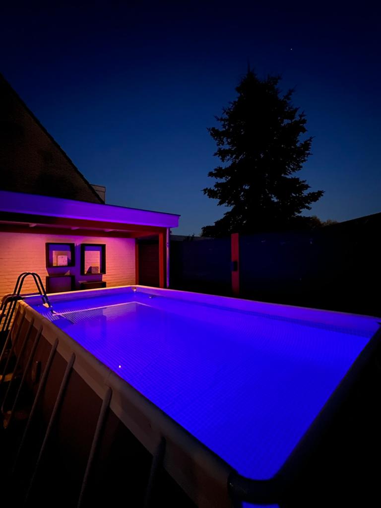 INTEX zwembad 488x244x107 compleet set ZGAN 1-jaar, Ophalen, 200 tot 300 cm, 80 tot 120 cm, Zo goed als nieuw