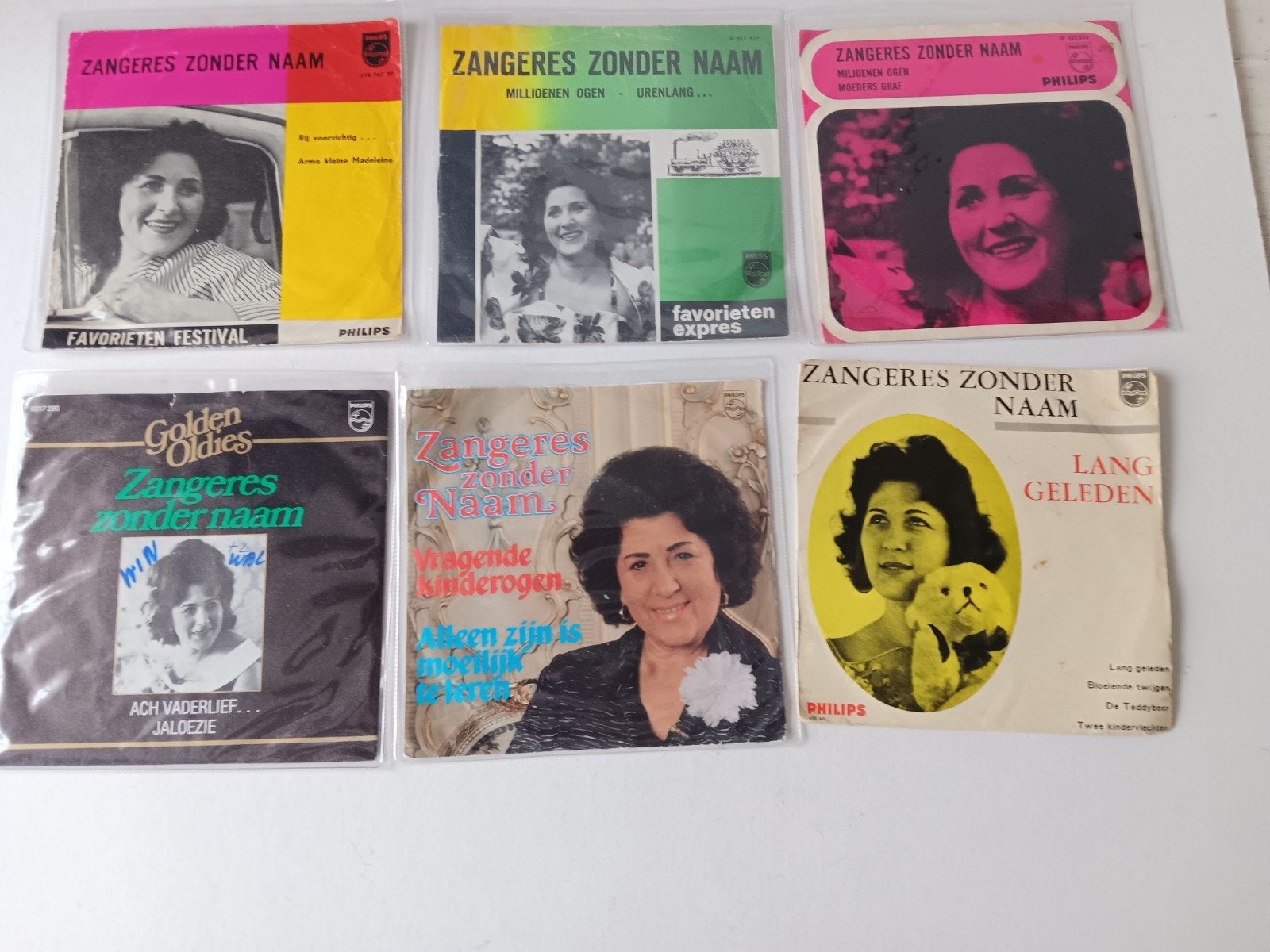 zangeres zonder naam singles, Ophalen of Verzenden, Gebruikt, Nederlandstalig