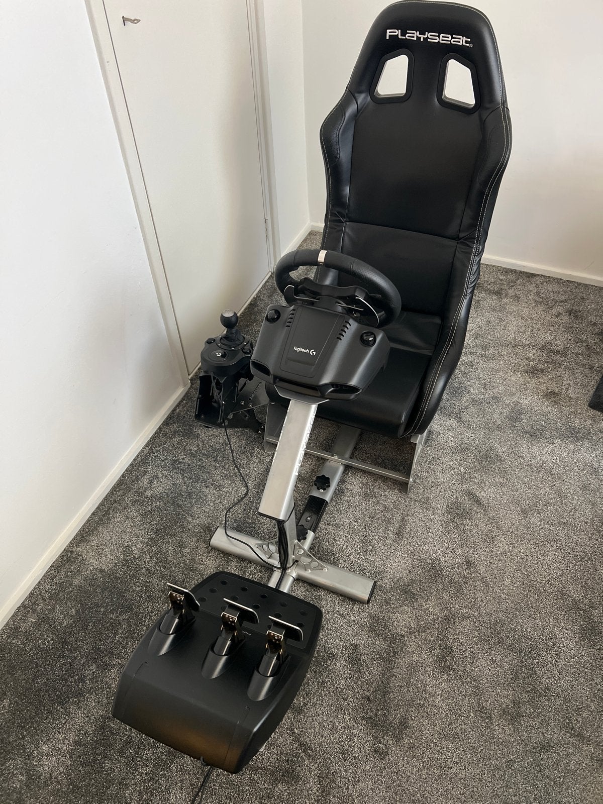 Playseat met Logitech G29 racestuur, pedalen en shifter, Ophalen, Overige merken, Zo goed als nieuw