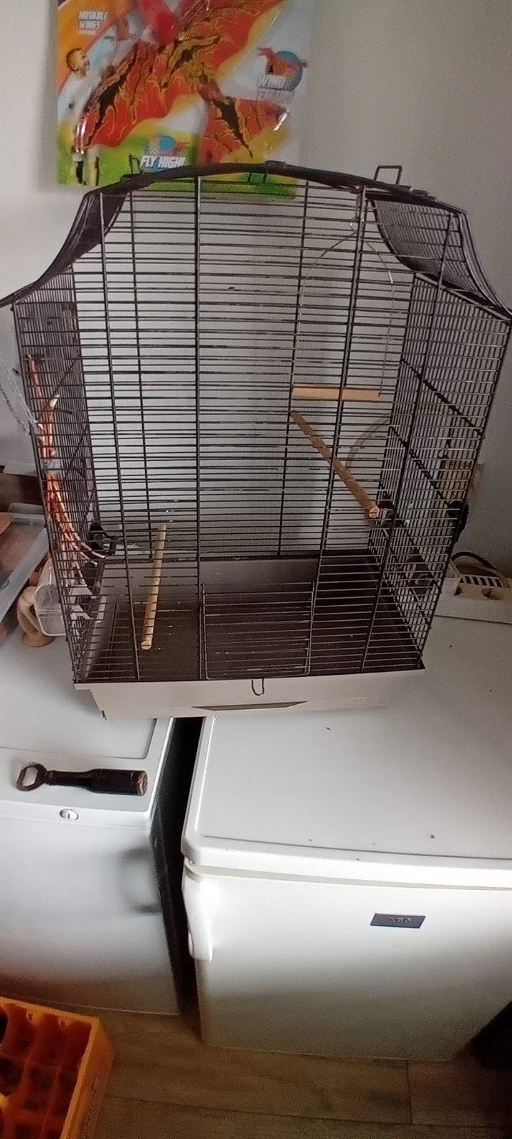 Gratis Vogelkooi, Dieren en Toebehoren, Vogels | Hokken en Kooien, Ophalen, Metaal, Vogelkooi