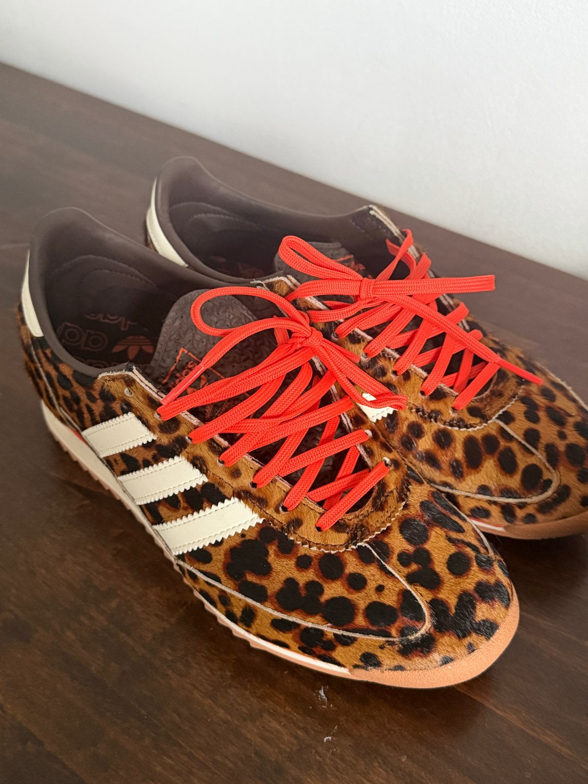 Adidas sneakers met luipaardprint, maat 39 1/3, Ophalen of Verzenden, Zo goed als nieuw, Bruin, Sneakers of Gympen