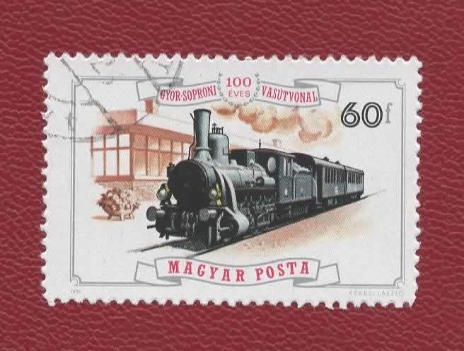Treinen - Hongarije - 3158 (2) - gebr, Ophalen of Verzenden, Gestempeld, Treinen