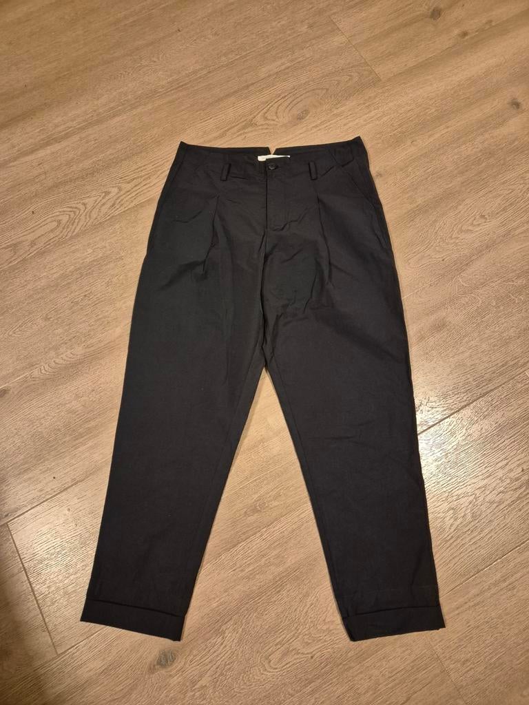 Donkerblauwe broek maat M, Maat 38/40 (M), Blauw, Ophalen of Verzenden, Zo goed als nieuw