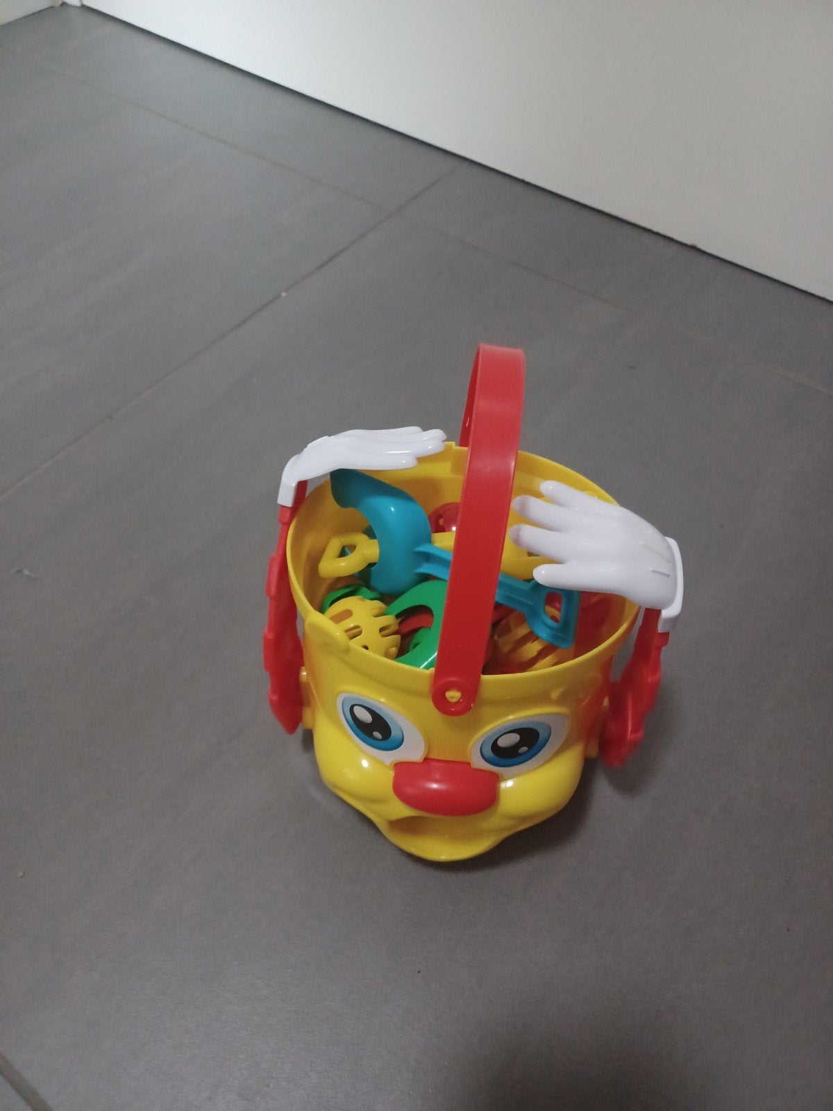 Mr. Bucket emmer met schepjes en ballen, Ophalen of Verzenden, Gebruikt