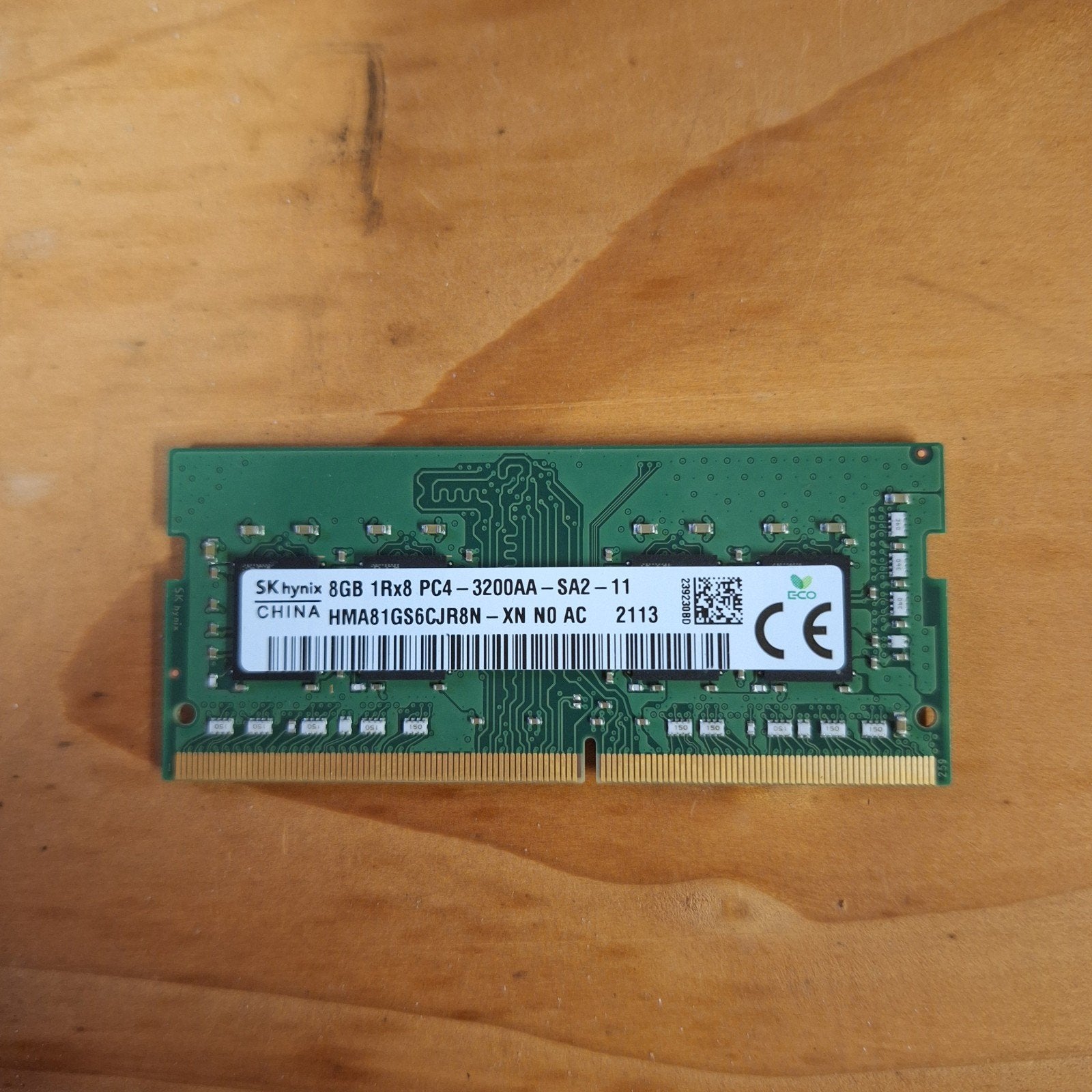 SK Hynix HMA81GS6CJR8N-XN | 8GB DDR4 SODIMM RAM | Laptop, Gebruikt, ., DDR4, 8 GB