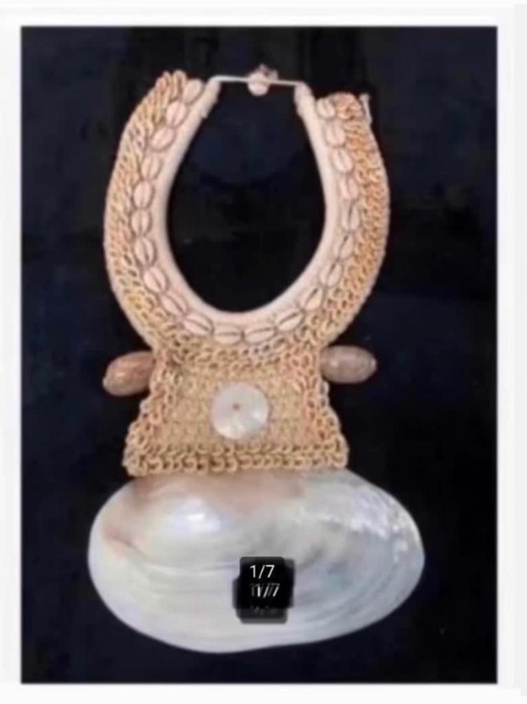XL Papoea woondecoratie ketting schelp parelmoer, Nieuw, Ophalen of Verzenden, X, X