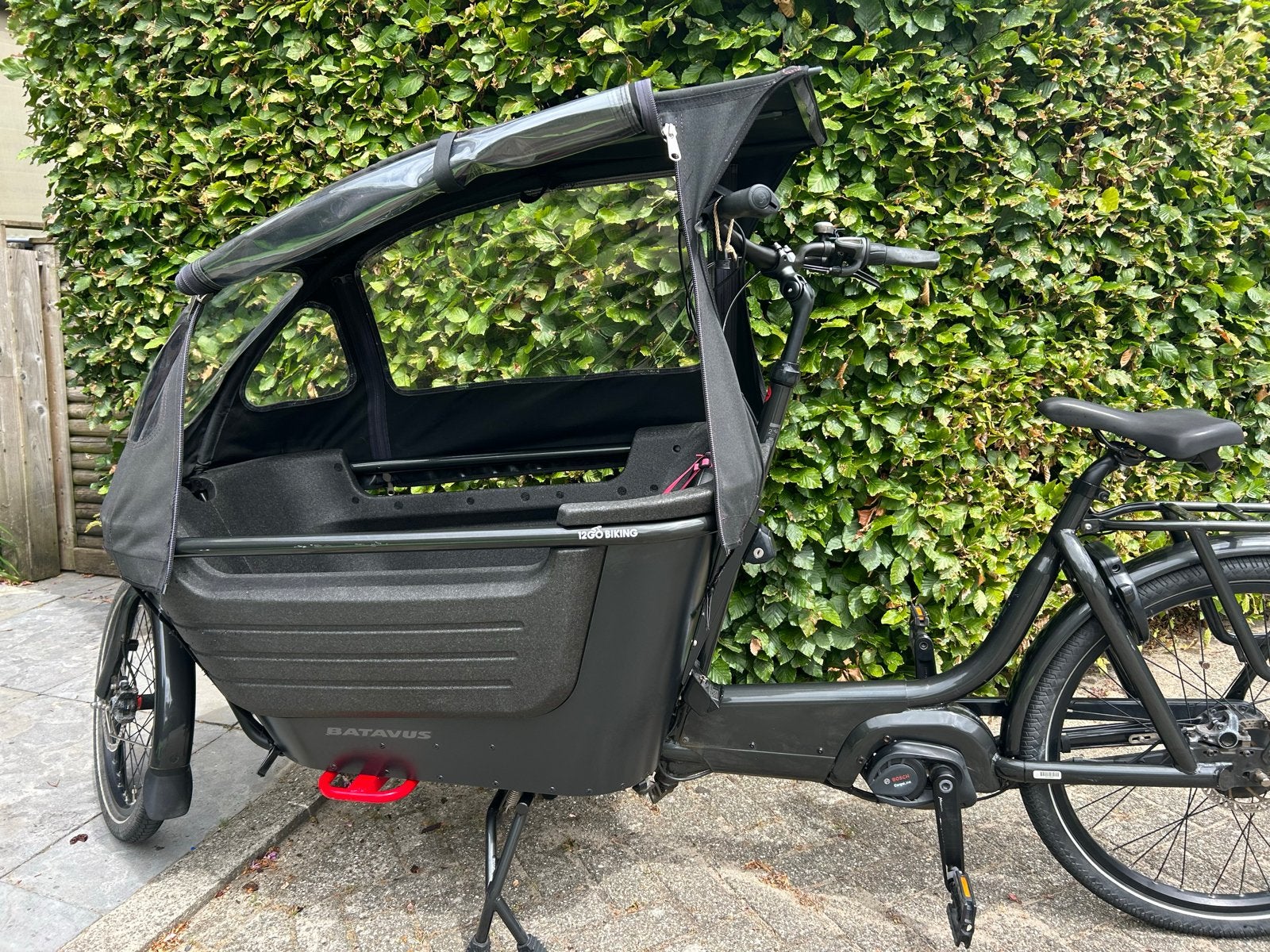 Batavus Fier 2 E-bakfiets - 500Wh accu, zeer compleet!, Fietsen en Brommers, Gebruikt, Elektrisch, 2 kinderen, Ophalen