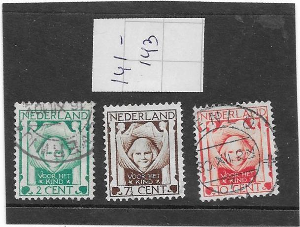 Kinderzegels 1924 o, Verzenden, T/m 1940, Gestempeld