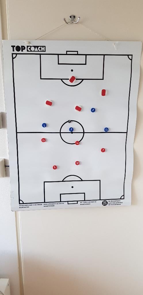 Voetbalveld Topcoach magnetisch beschrijfbaar ophangbaar, Sport en Fitness, Voetbal, Maat XS of kleiner, Ophalen of Verzenden