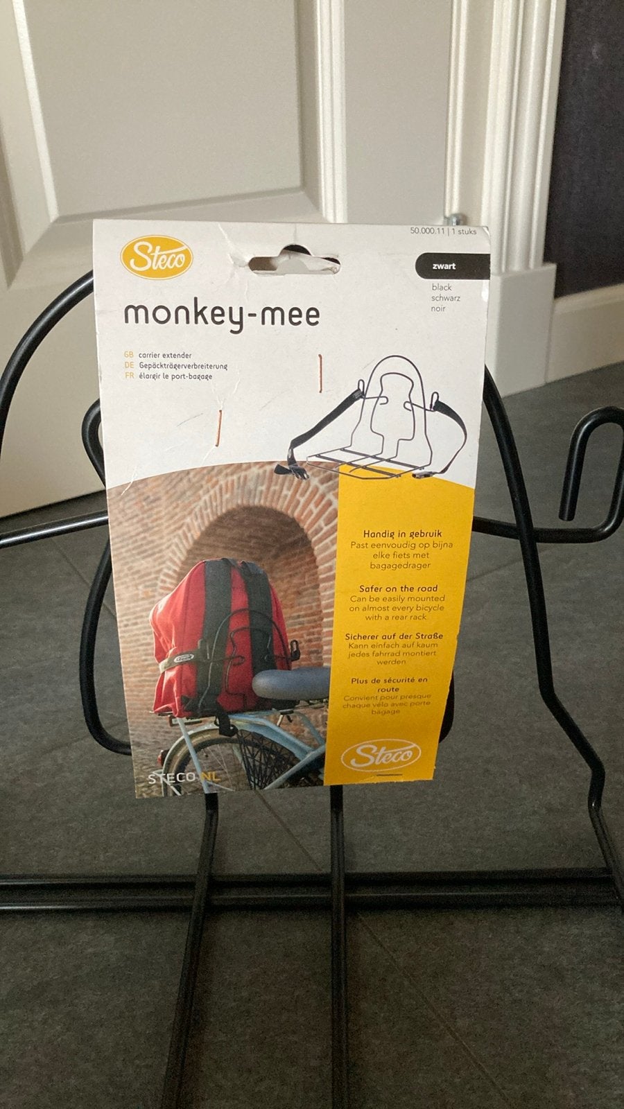 Steco Monkey-Mee Fietsdrager Uitbreiding Zwart, Ophalen of Verzenden, Nieuw